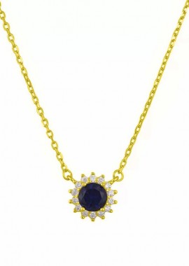 AMOR AMOR - Κολιέ Ροζέτα Από Ασήμι 925 Στρογγυλό SS17392