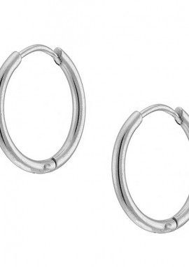 Σκουλαρίκια Κρίκοι 2x16 mm Από Ατσάλι AS48638