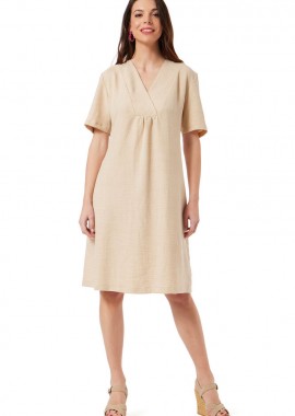 Anna Raxevsky - ΜΠΕΖ LINEN-LOOK OVERSIZED ΦΟΡΕΜΑ
