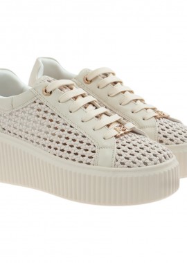 Renato Garini Γυναικεία Παπούτσια Sneakers 170-19R Μπέζ Πλέκτο W119R1703586