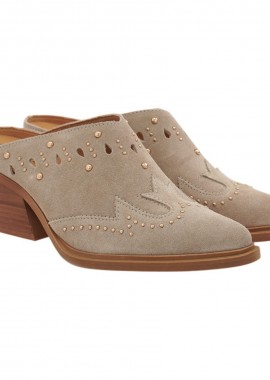 CARLA CORTEZ Γυναικεία Παπούτσια Mules 16W-903 Μπέζ Καστόρι W416W9033585