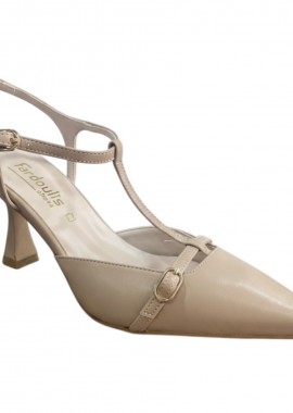 Fardoulis Shoes Γυναικεία Παπούτσια Γόβες 738-140 Μπισκότο Δέρμα
