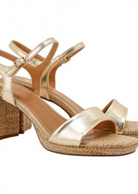 EXE Shoes Πέδιλα Γυναικεία LUISA-755 700–755 Πλατίνα Μπέζ Ψάθα W470075548J4