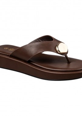 Envie Shoes Γυναικείες Παντόφλες FLATFORM THONG SANDALS E32-23020-28 Καφέ