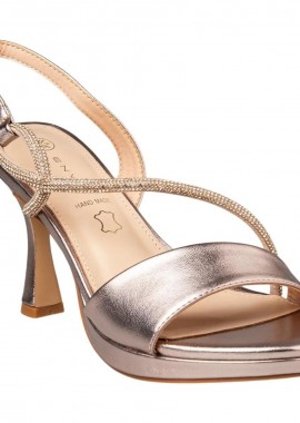 Envie Shoes - Envie shoes Γυναικεία Πέδιλα E83-23048-13 Ρόζ Χρυσό