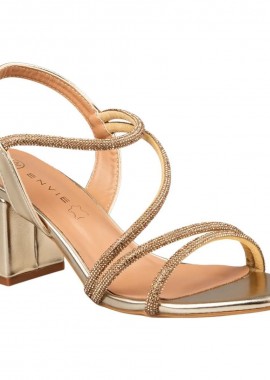 Envie Shoes - Envie shoes Γυναικεία Πέδιλα E37-23179-59 Χρυσό