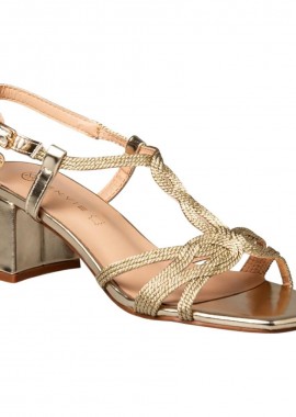 Envie Shoes Γυναικεία Παπούτσια Πέδιλα E64-23475-59 Χρυσο