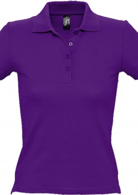 Γυναικείο πόλο πικέ People SOLS 11310 Dark Purple