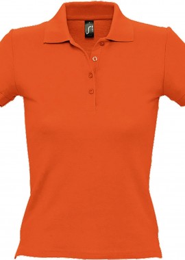 - Γυναικείο πόλο πικέ People SOLS 11310 Orange
