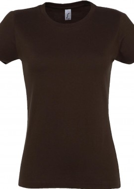 - Γυναικείο T-shirt Imperial Women SOLS 11502 Chocolate