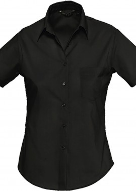 Γυναικείο κοντομάνικο πουκάμισο Escape SOLS 16070 Black