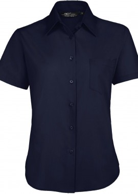 Γυναικείο κοντομάνικο πουκάμισο Escape SOLS 16070 Dark Blue