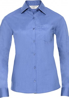- Μακρυμάνικο γυναικείο πουκάμισο Russell R-934F-0 Corporate Blue
