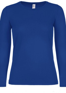 - Γυναικείο μακρυμάνικο T- Shirt B & C TW06T Royal Blue