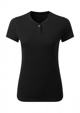 - T-shirt γυναικείο με κουμπί PREMIER PR319 Comis Black
