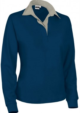 - Γυναικείο μπλουζάκι πόλο ράγκμπι AVANT Valento RGVAMMLMR Orion Navy Blue