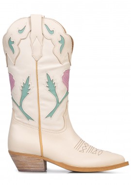 Μπότες - Μποτάκια γυναικείες Alpe Off White 5233 262