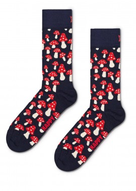 Happy Socks - Κάλτσες γυναικείες Happy Socks Μπλε P000040 Mushroom Sock 100