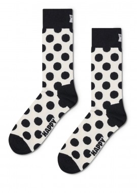 Κάλτσες γυναικείες Happy Socks Λευκό-Μαύρο P003213 Big Dot Sock 100