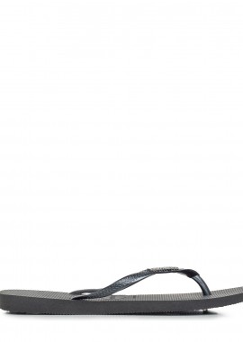 Σαγιονάρες γυναικείες Havaianas Μαύρο 4148257-2976 Havaianas Slim Square Logo Metallic 262