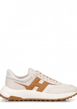 Sneakers ανδρικά Hogan Λευκό-Καφέ HXM5630FR30UAI0RVK Hogan Hyperlight Allacciato H 262