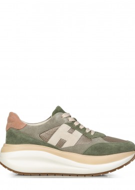 Hogan - Sneakers γυναικεία Hogan Λαδί HXW7140GA40V0F0RW1 H714 Allacciato H 262