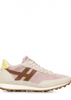 Sneakers γυναικεία Hogan Μπεζ-Ροζ HXW6990GA20V0N0FEC H699 Allacciato H 100