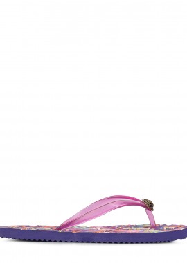 Σαγιονάρες γυναικείες Kurt Geiger Λιλά 8915395979 Kensington Q Flip Flop 262