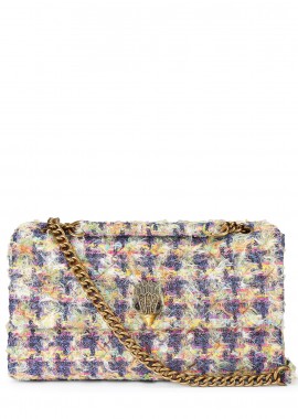 Shoulder Bags γυναικεία Kurt Geiger Μώβ 5390669609 XXL Kensington Flap 100