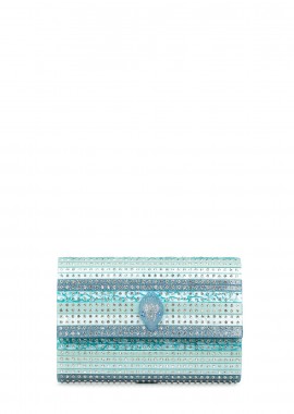 Clutch γυναικεία Kurt Geiger Γαλάζιο 8764083979 Party Eagle Clutch Drench 100