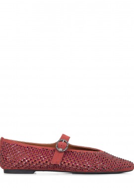 Kurt Geiger - Μοκασίνια-Μπαλαρίνες γυναικείες Kurt Geiger Μπορντώ 2656354209 Mayfair Ballet Flat 100