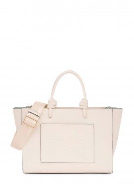 Tous - Shopping γυναικεία Tous Μπεζ 2002025601 Shopper Medium Amaya La Rue New 100