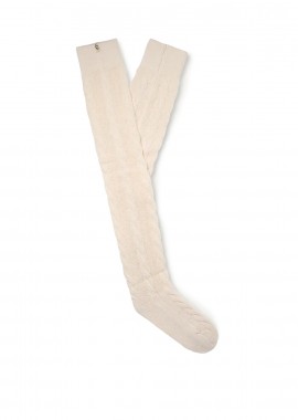 Κάλτσες γυναικείες UGG Off White 1171626-CRM Zanika Thigh High Cable 261
