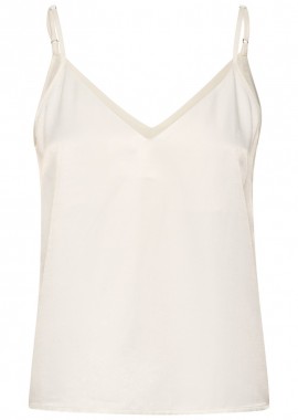 MY ESSENTIAL WARDROBE - ΓΥΝΑΙΚΕΙΑ ΜΠΛΟΎΖΑ ESTELLE MW STRAP TOP ΛΕΥΚΟ