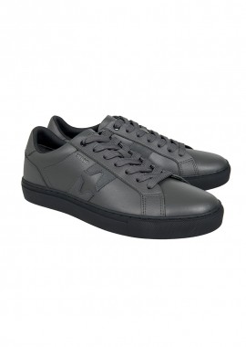 ΑΝΔΡΙΚΑ ΠΑΠΟΥΤΣΙΑ HUGO SNEAKERS MORRIE ΣΚΟΥΡΟ ΓΚΡΙ