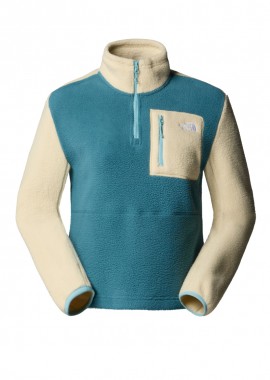 ΓΥΝΑΙΚΕΙΟ ΦΟΥΤΕΡ FLEECE THE NORTH FACE YUMIORI 1/4 ZIP ΚΑΝΟΝΙΚΗ ΓΡΑΜΜΗ ΓΚΡΙ/ΜΠΛΕ