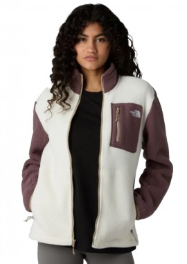 ΓΥΝΑΙΚΕΙΟ ΦΟΥΤΕΡ ΖΑΚΕΤΑ FLEECE THE NORTH FACE YUMIORI FULL ZIP ΚΑΝΟΝΙΚΗ ΓΡΑΜΜΗ ΕΚΡΟΥ/ΚΑΦΕ