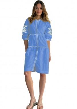 ΓΥΝΑΙΚΕΙΟ ΦΟΡΕΜΑ ROSE & ROSE POPLAR ΜΠΛΕ