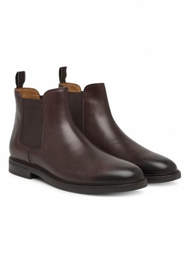 POLO RALPH LAUREN - ΑΝΔΡΙΚΑ ΠΑΠΟΥΤΣΙΑ ASHER CHELSEA BOOTS MID CUT POLO RALPH LAUREN ΣΚΟΥΡΟ ΚΑΦΕ