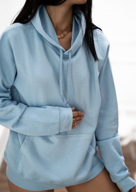 THE BASIC BABY BLUE HOODIE