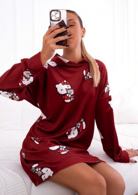 ΜΠΟΡΝΤΩ ΒΕΛΟΥΔΙΝΟ ΝΥΧΤΙΚΟ - HELLO KITTY