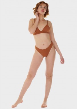 gsecret - Γυναικείο σετ μαγιό bikini μονόχρωμο αποσπώμενη επένδυση slip κανονική γραμμή. Καλύπτει B CUP ΚΑΦΕ
