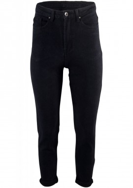 gsecret - Γυναικείο ψηλόμεσο Comfi Jean. Denim Collection ΜΑΥΡΟ
