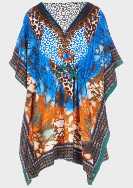 gsecret - Καφτάνι all print plus size MULTI COLOUR