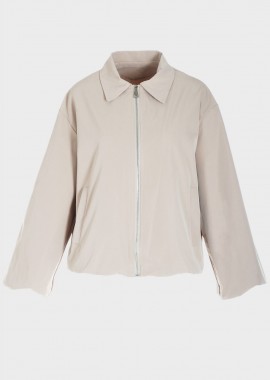 Μπουφάν γυναικείο μονόχρωμο αντιανεμικό ΜΠΕΖ