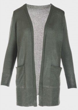 Ζακέτα γυναικεία μονόχρωμη ΧΑΚΙ