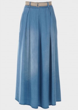 Φούστα maxi τζιν με τσέπες JEAN