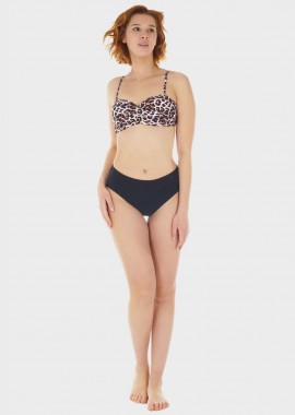 gsecret - Γυναικείο σετ bikini all print ενσωματωμένη ενίσχυση slip ψηλόμεσο κανονική γραμμή. Καλύπτει Β-C CUP ΜΠΕΖ