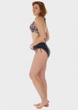 Γυναικείο σετ μαγιό bikini all print αποσπώμενη επένδυση slip κανονική γραμμή.Καλύπτει D-E Cup ΜΠΕΖ