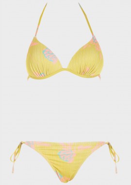 Set bikini push up all print. Καλύπτει B-C Cup. ΠΡΑΣΙΝΟ